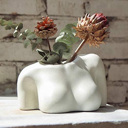 FROZZUR Female Base Roots Body Flower Vase, Plant Pots for Women Human with Drainage Holes, Modern D | Amazon (US)
