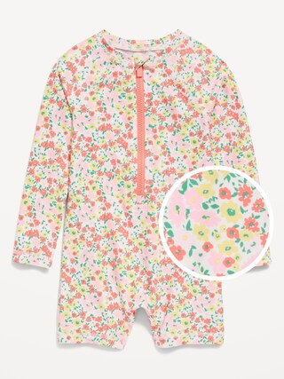 Color-Block Swim Rashguard One-Piece for Toddler Girls | Old Navy (US)