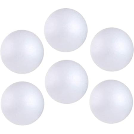 Goldenvalueable Smooth Foam Balls Craft Supplies, 4-Inch, White, 6-Pack | Amazon (US)