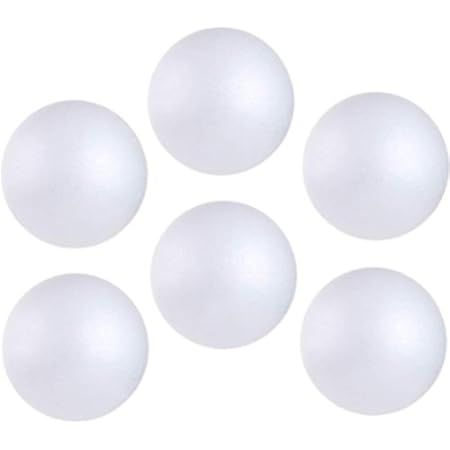 Goldenvalueable Smooth Foam Balls Craft Supplies, 4-Inch, White, 6-Pack | Amazon (US)