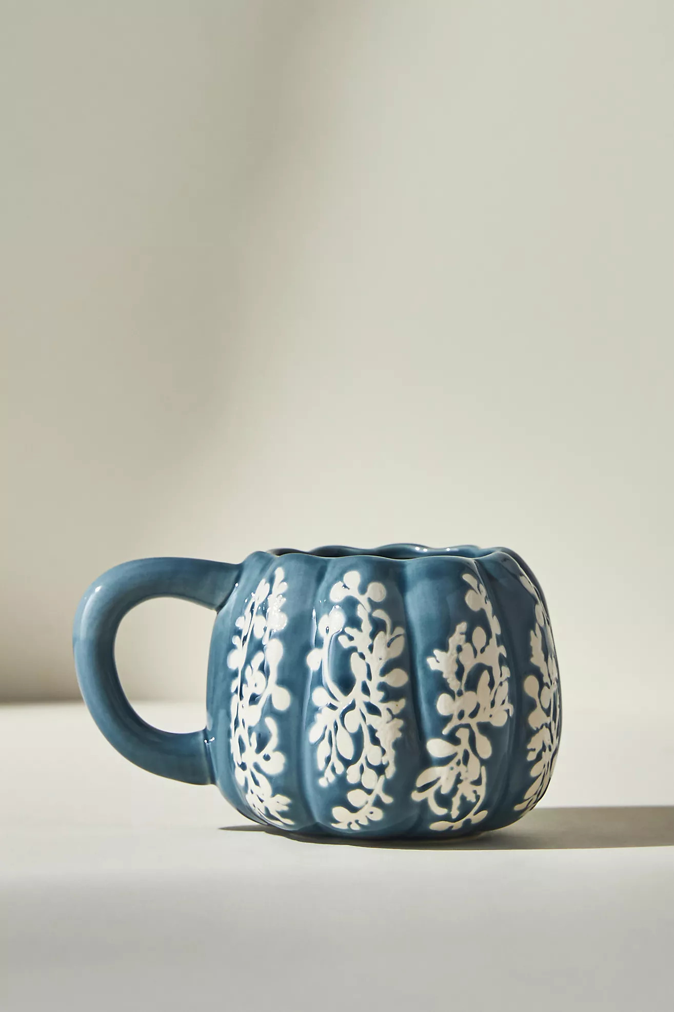 Floral Pumpkin Mug | Anthropologie (US)