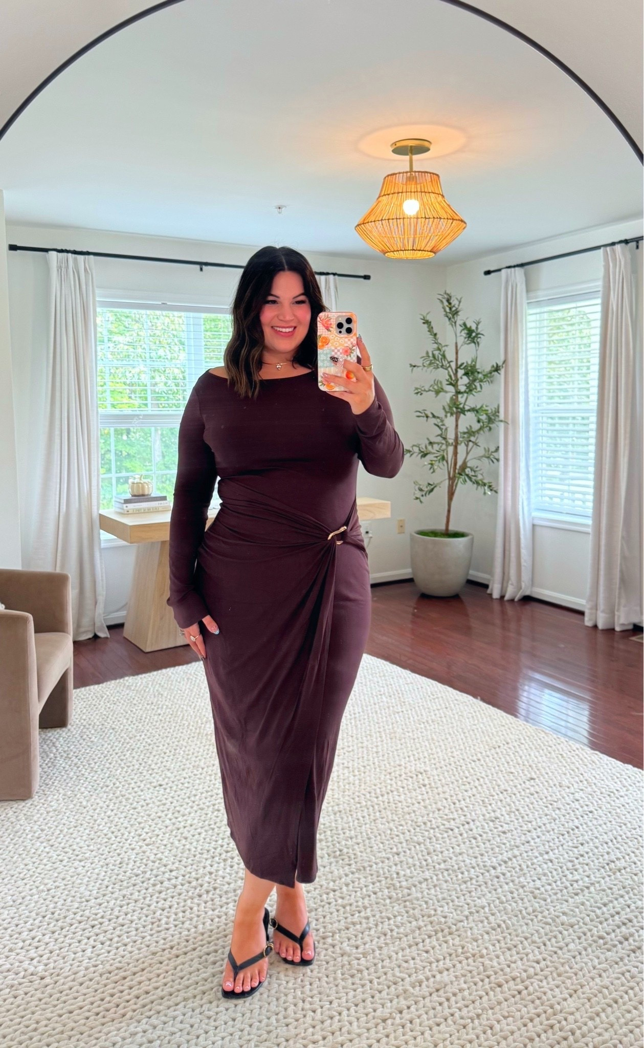 Fall wedding guest dress with sleeves!

Wearing a size xl

#LTKootd #LTKWedding #LTKMidsize