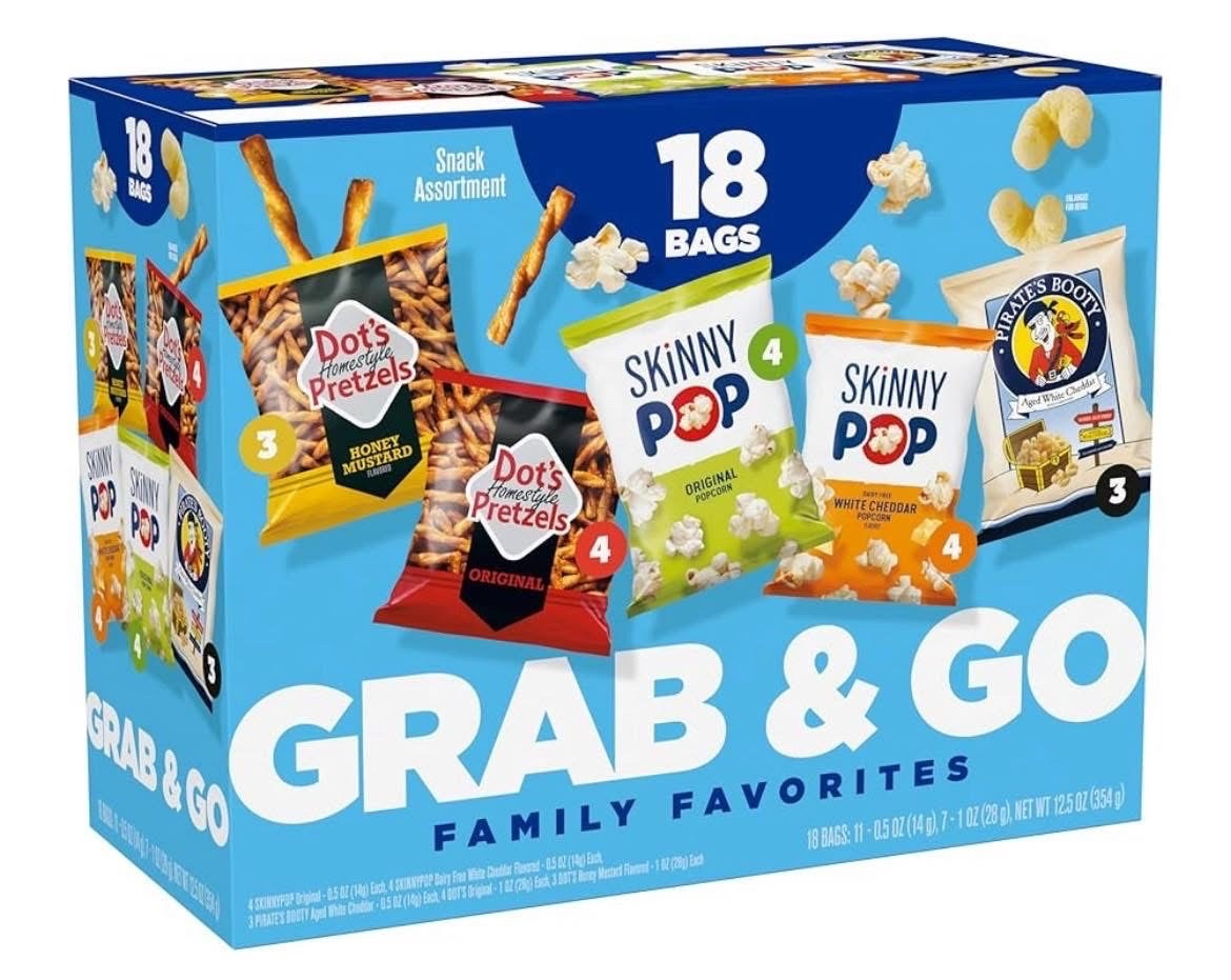The Grab & Go Family Favorites Snack Box that Amazon offers is down to only $9.59 today! Excellent variety of healthier snacks - and this mix is only available on Amazon. Great price for this!

#LTKHome #LTKSaleAlert #LTKKids