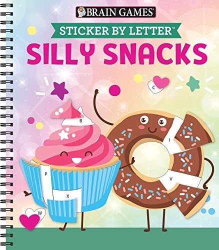 Brain Games - Sticker by Letter: Silly Snacks | Amazon (US)