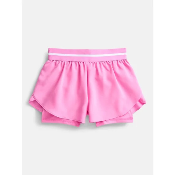 Athletic Works Girls Active 2 In 1 Shorts, Sizes 4-18 & Plus | Walmart (US)