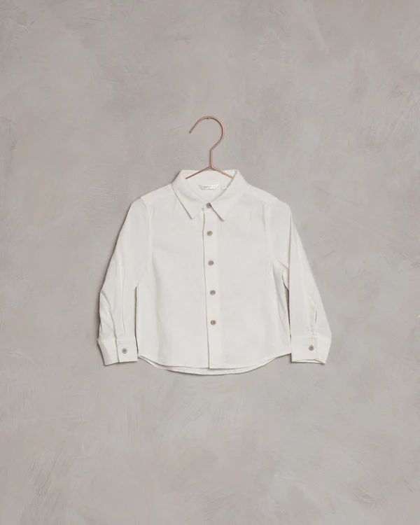 harrison button down | ivory | Noralee