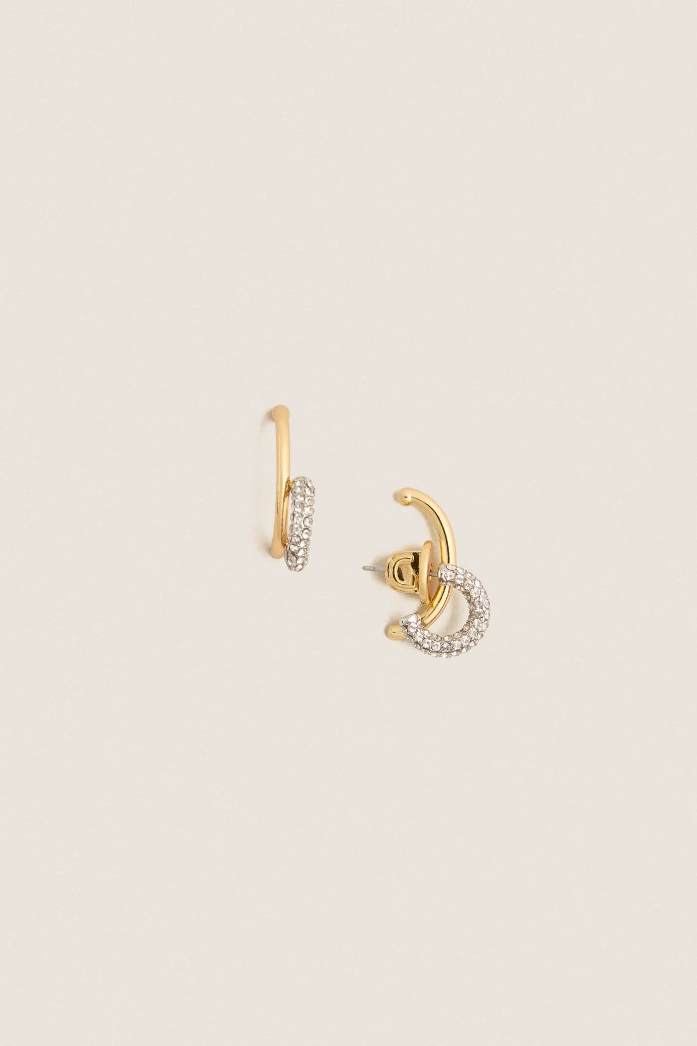 Gold Marisa Mini Pave Earring | Tuckernuck (US)