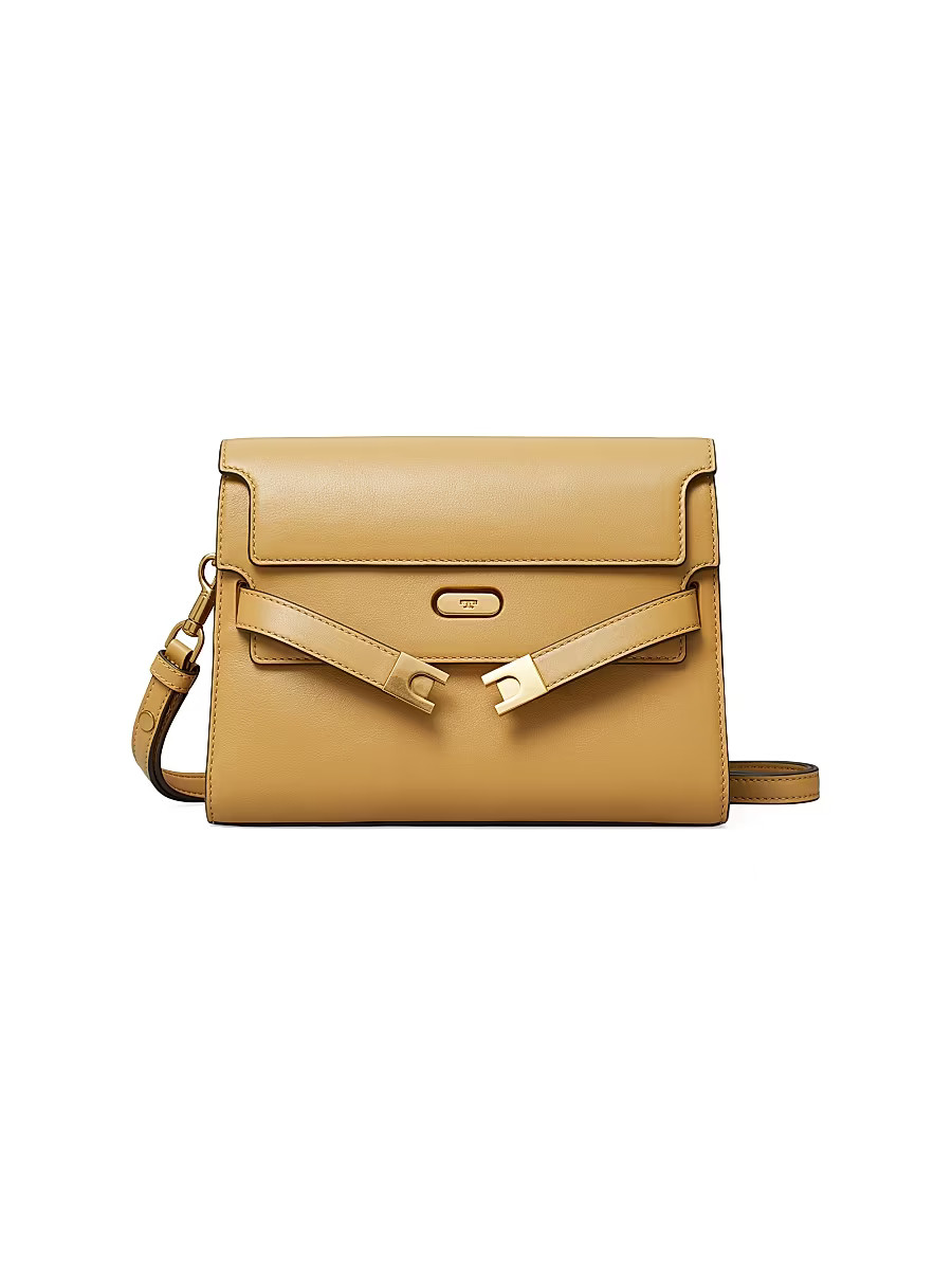 Women's Small Lee Radziwill Leather Shoulder Bag - Dark Sand | Saks Fifth Avenue