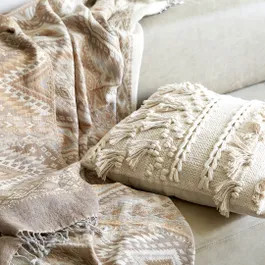 ZANZIBAR Cushion - Cream | Bed Bath N' Table