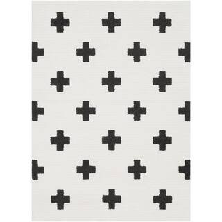 Artistic Weavers Sulaiman Black/White 7 ft. x 10 ft. Area Rug S00151070237 | The Home Depot