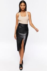 Faux Leather Midi Skirt | Forever 21 | Forever 21 (US)