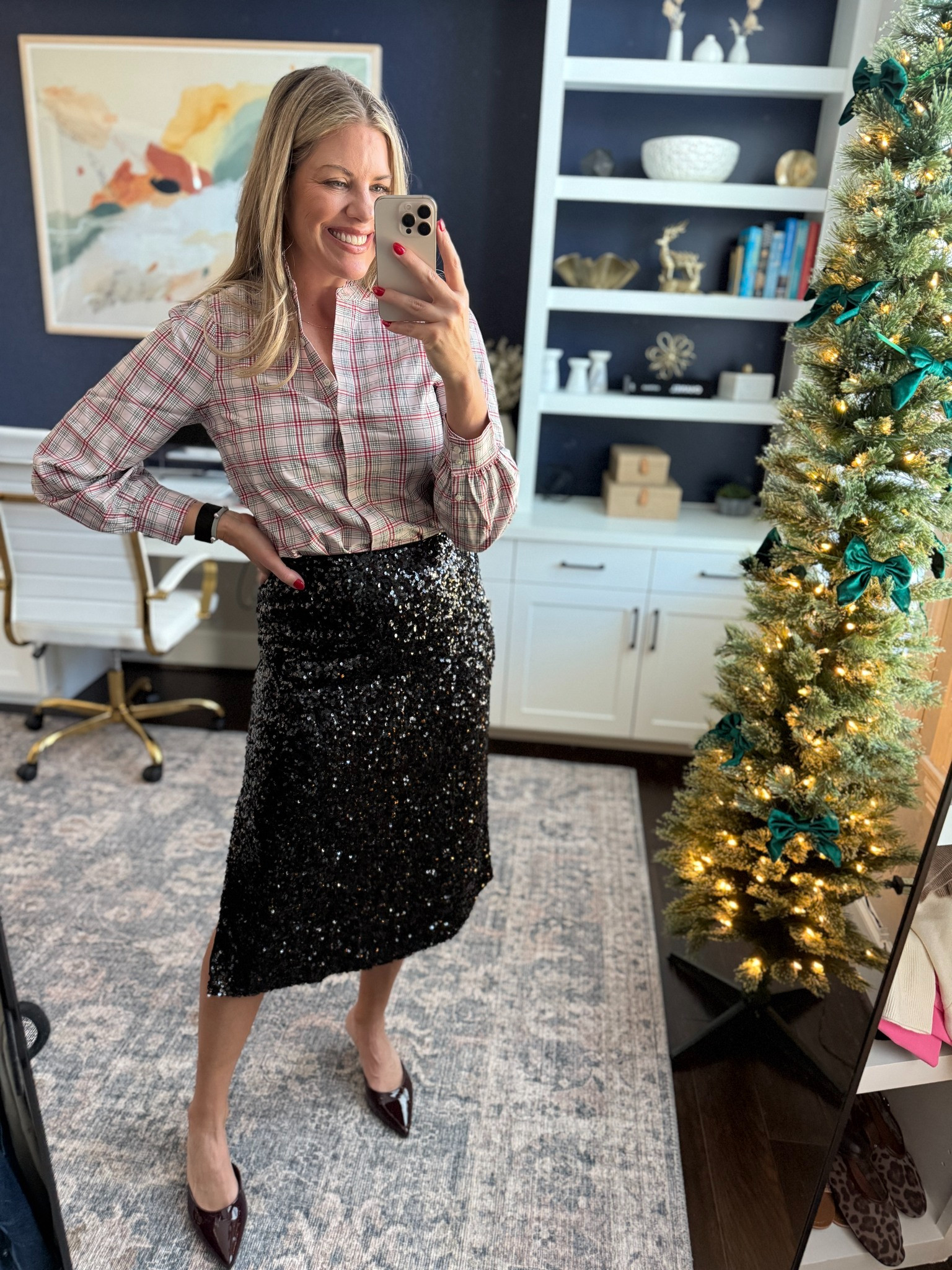 This top is darling!!😍 I also paired it with some jeans and these gorgeous shoes and love the look too.  

 #LTKHoliday