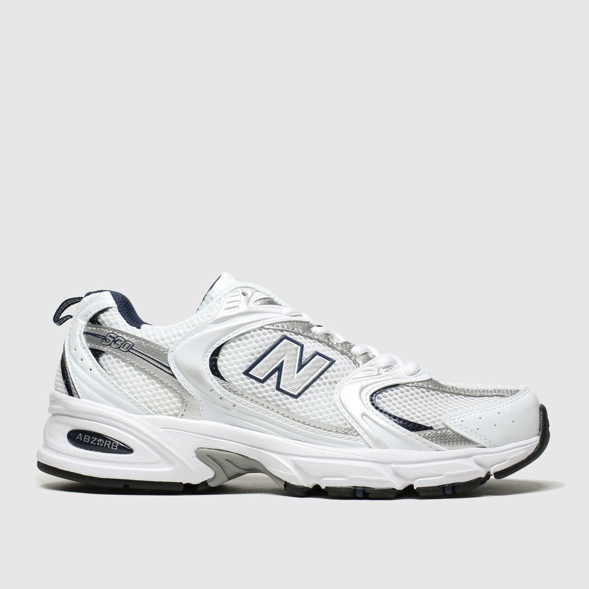 New balance white & silver 530 trainers | Schuh