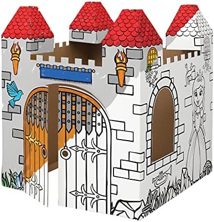 Bankers Box at Play Castle Playhouse, Cardboard Playhouse and Craft Activity for Kids | Amazon (US)