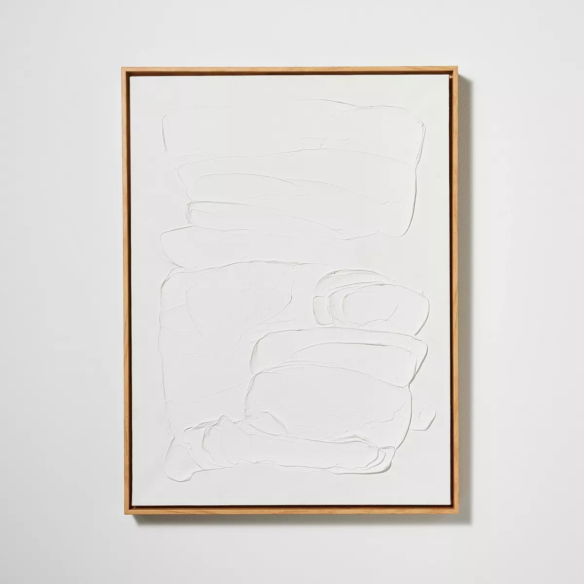 18" x 24" Flow Framed Embellished Canvas Light Wood White - Threshold™ designed with Studio McG... | Target
