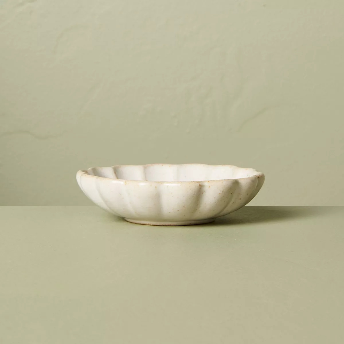 Fluted Ceramic Trinket Dish Vintage Cream - Hearth & Hand™ with Magnolia | Target
