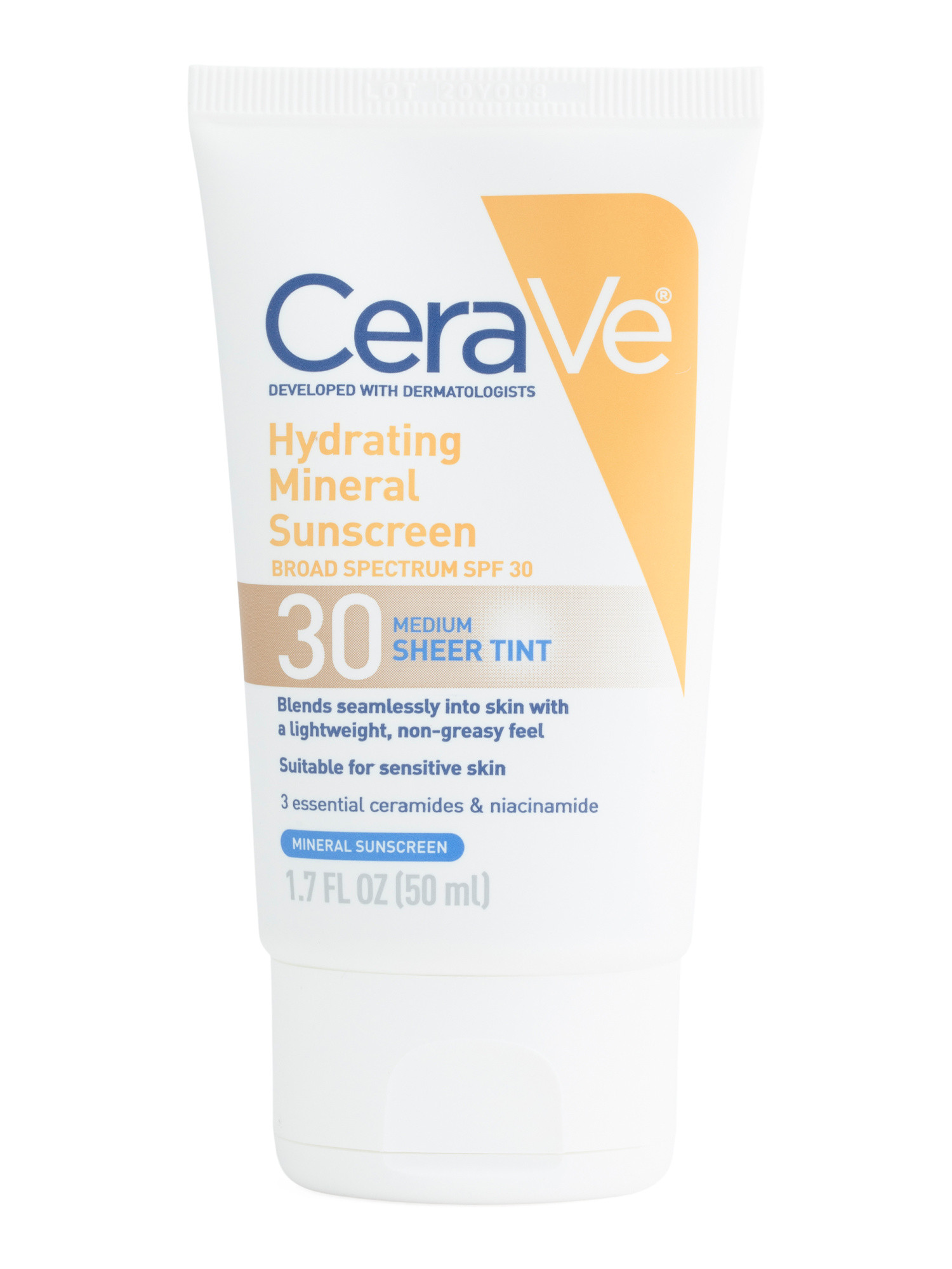1.7oz Hydrating Mineral Tinted Face Spf 30 Sunscreen Lotion | TJ Maxx