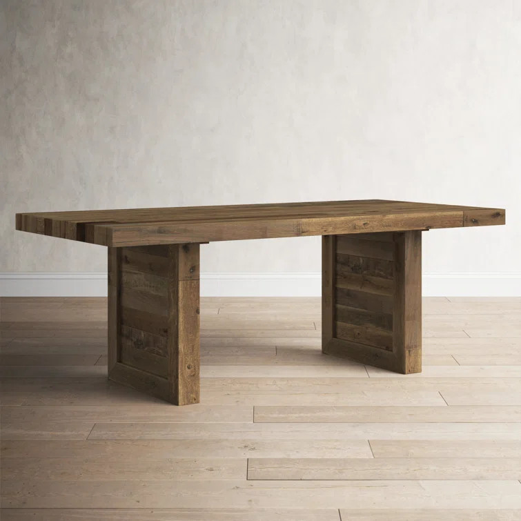 Alfa 82'' Pine Solid Wood Dining Table | Wayfair North America