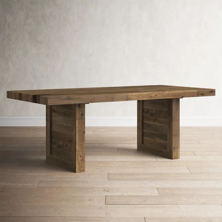 Alfa 82'' Pine Solid Wood Dining Table | Wayfair North America