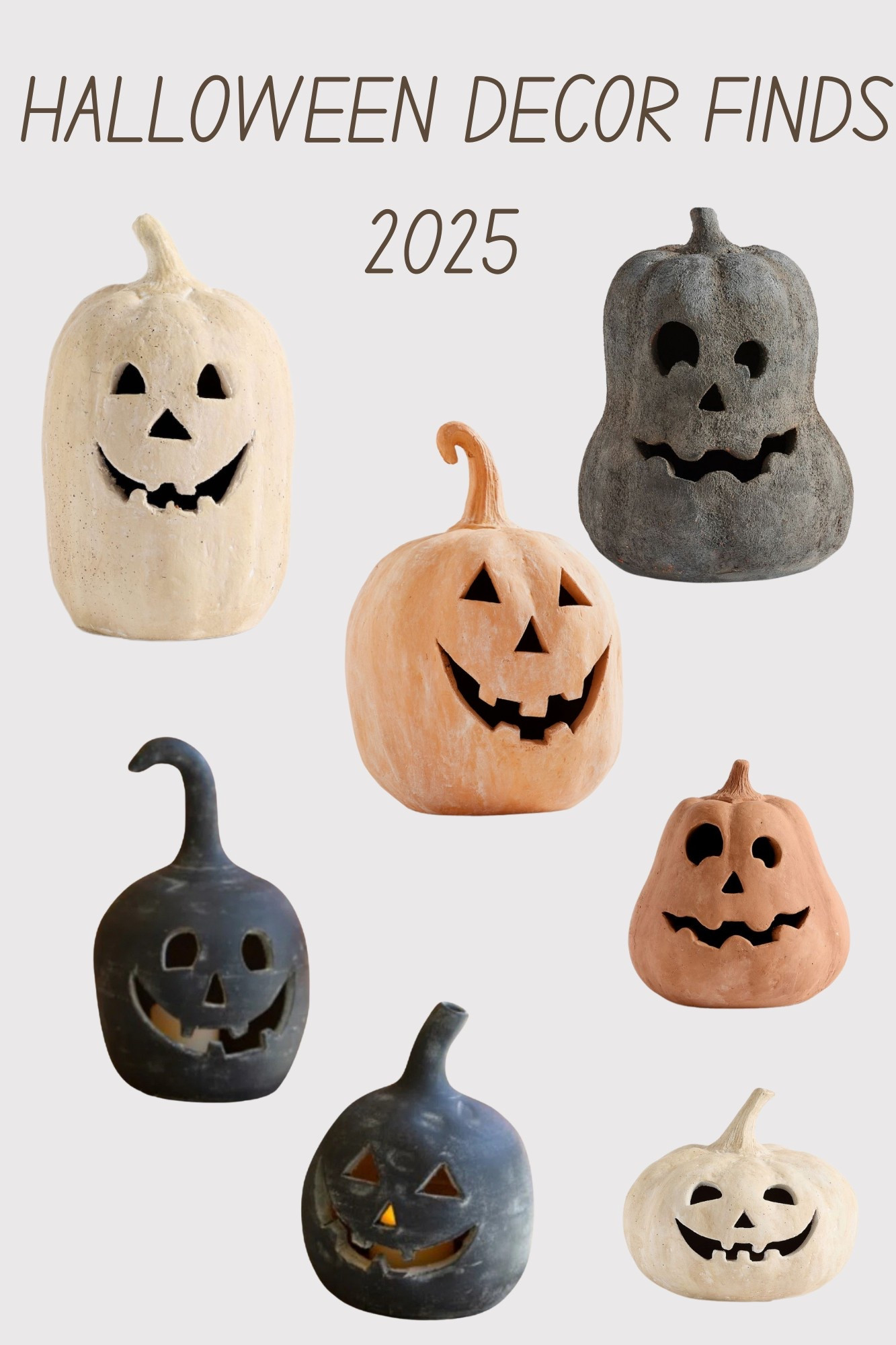 My favorite jack o lanterns for halloween! 
Pottery barn released bew colors and shapes for 2025! 

#LTKHome #LTKSeasonal