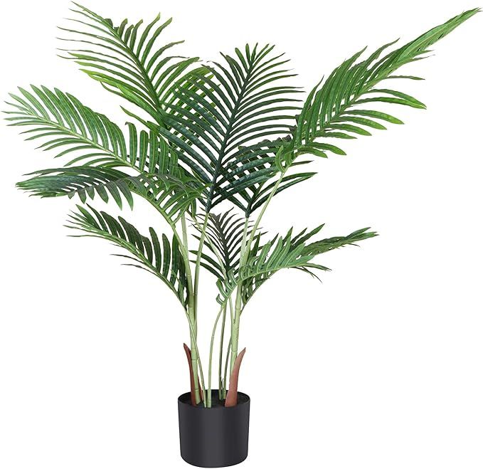 Fopamtri Artificial Areca Palm Plant 3.6 Feet Fake Palm Tree with 10 Trunks Faux Tree for Indoor ... | Amazon (CA)