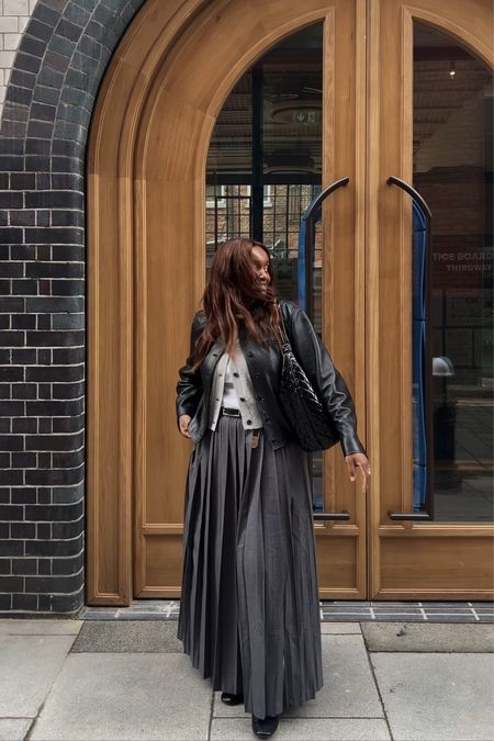 styling maxi pleated skirt with light leather crop spring jacket and Mary Jane’s from The Frankie Shop and LouLou Studio 

#LTKitbag #LTKSeasonal #LTKeurope