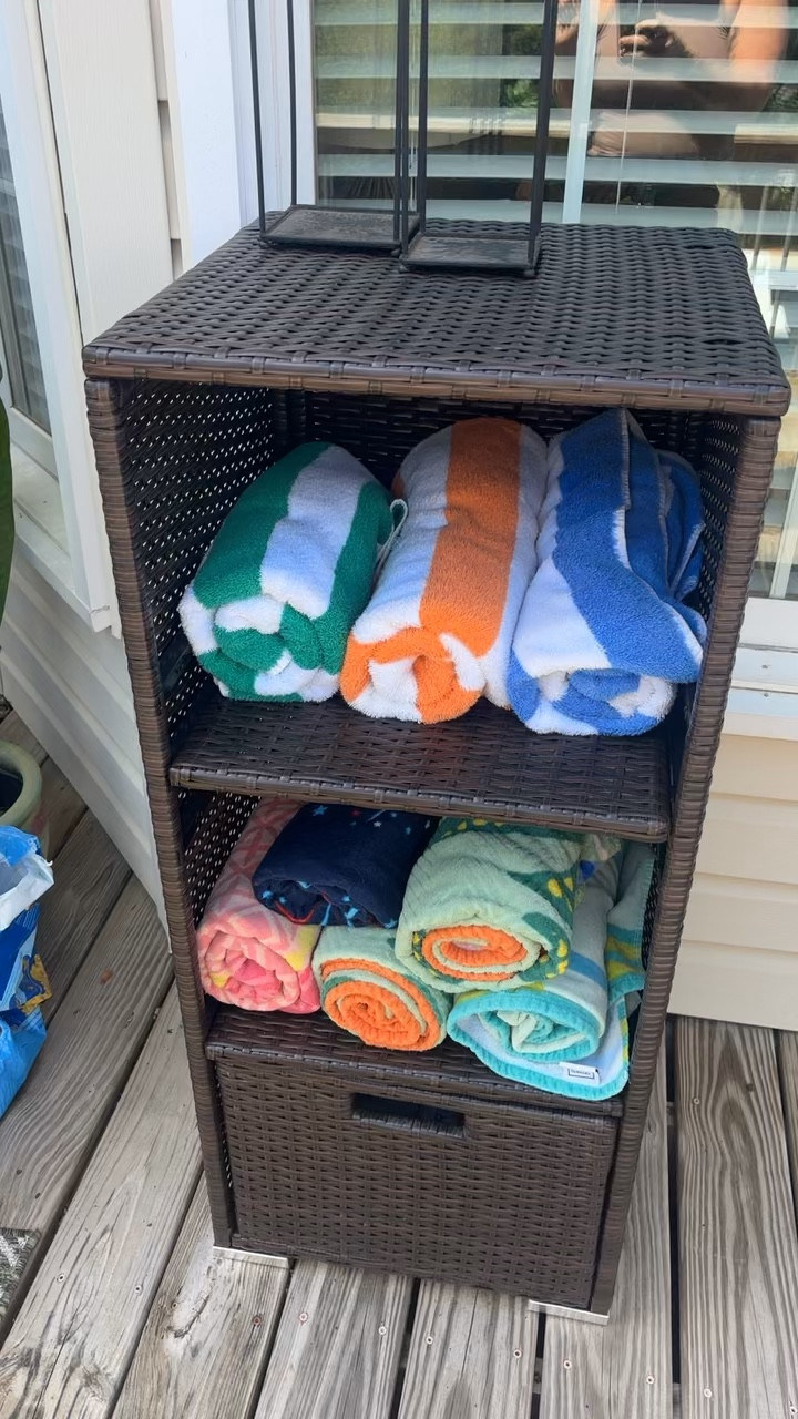 Love this! Great for storing just about anything you need for your porch, deck or pool!


#LTKSwim #LTKHome