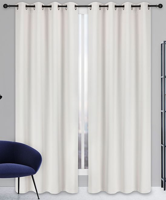 Safdie & Co. Inc. Window Curtains off - Off White Blackout Curtain Panel - Set of Two | Zulily