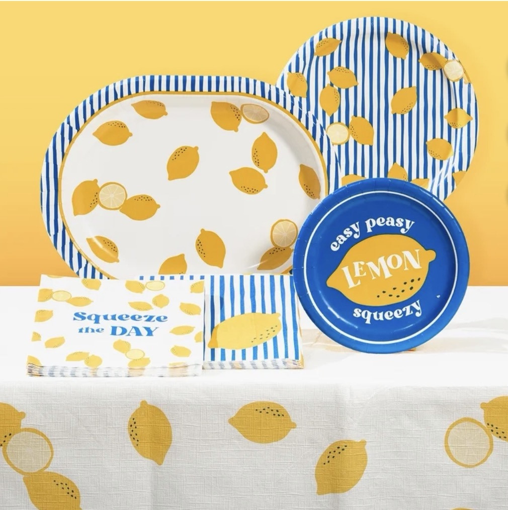 Preppy Lemon Tablescape 🍋💙 Summer Hosting Essentials


The freshest summer setup featuring classic blue & white stripes with the cutest lemon details 🍋💙 This bright, preppy tablescape is made with easy, affordable paper products—perfect for al fresco dining, brunches, and effortless hosting with no cleanup stress ✨

From “squeeze the day” napkins to coordinating disposable plates and serving pieces, these finds make it simple to create a polished, grandmillennial-inspired table in minutes 💛 Just add fresh fruit, lemonade, and sunshine for the ultimate summer vibe ☀️🍋

summer tablescape, lemon decor, paper party supplies, disposable tableware, blue and white table setting, preppy home decor, grandmillennial style, summer hosting ideas, al fresco dining, citrus theme party, walmart home finds, affordable entertaining

#LTKHome #LTKmomlife #LTKfoodie