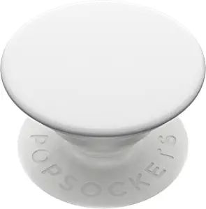 PopSockets: PopGrip with Swappable Top for Phones and Tablets - White | Amazon (US)