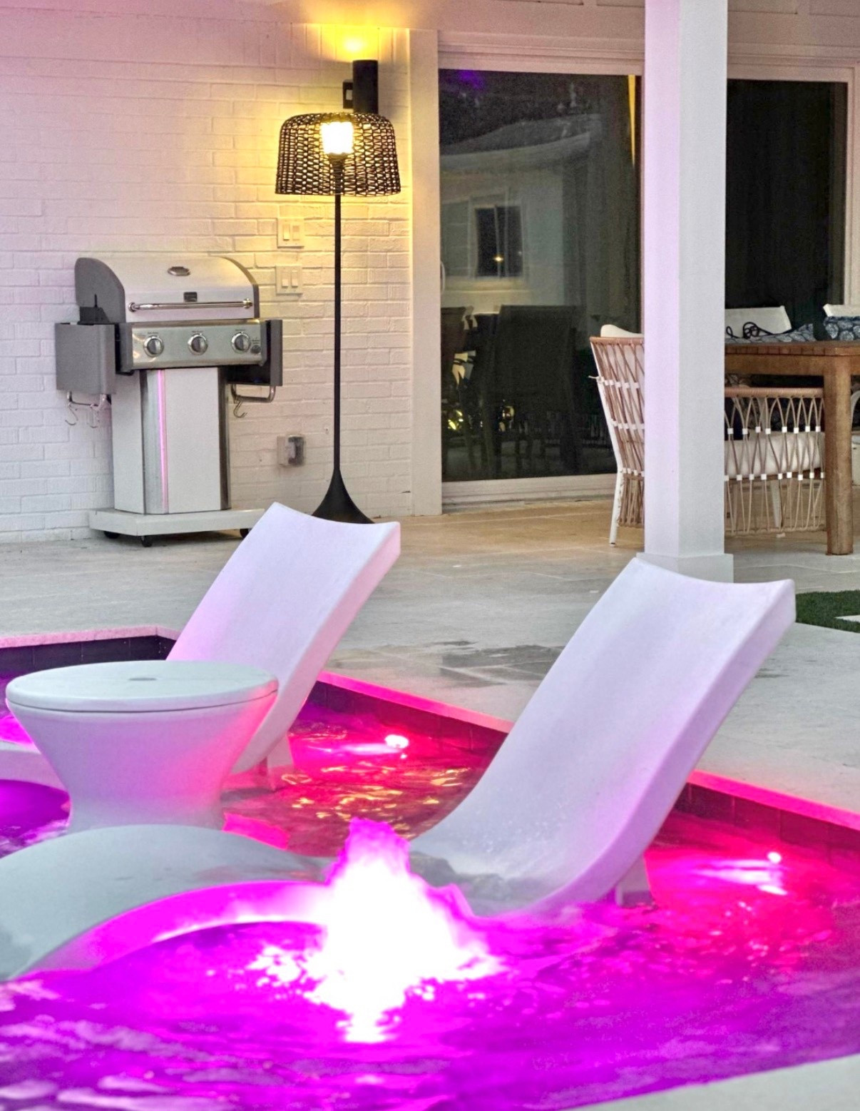 Pool days are ahead! Patio furniture and decor outdoor living pool furniture ledge loungers white grill solar lights 

#LTKSeasonal #LTKHome