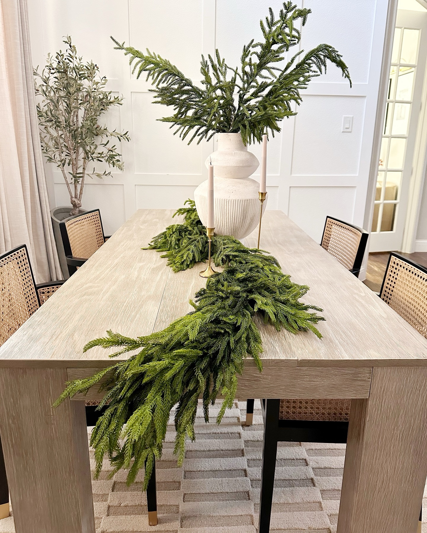 NEW GARLAND ALERT 🚨 

@afloral has introduced an updated version of the popular Norfolk holiday garland, now even fuller and more stunning! It features twice the amount of greenery and longer length.✨ 

Comment GARLAND for links 🌲 

Last year I highlighted how versatile these stems are they look gorgeous in a vase, instantly elevating any space with a touch of winter charm. 😍

#gifted #afloral #winterdecor #holidaydecor 

#LTKSaleAlert #LTKSeasonal #LTKHome