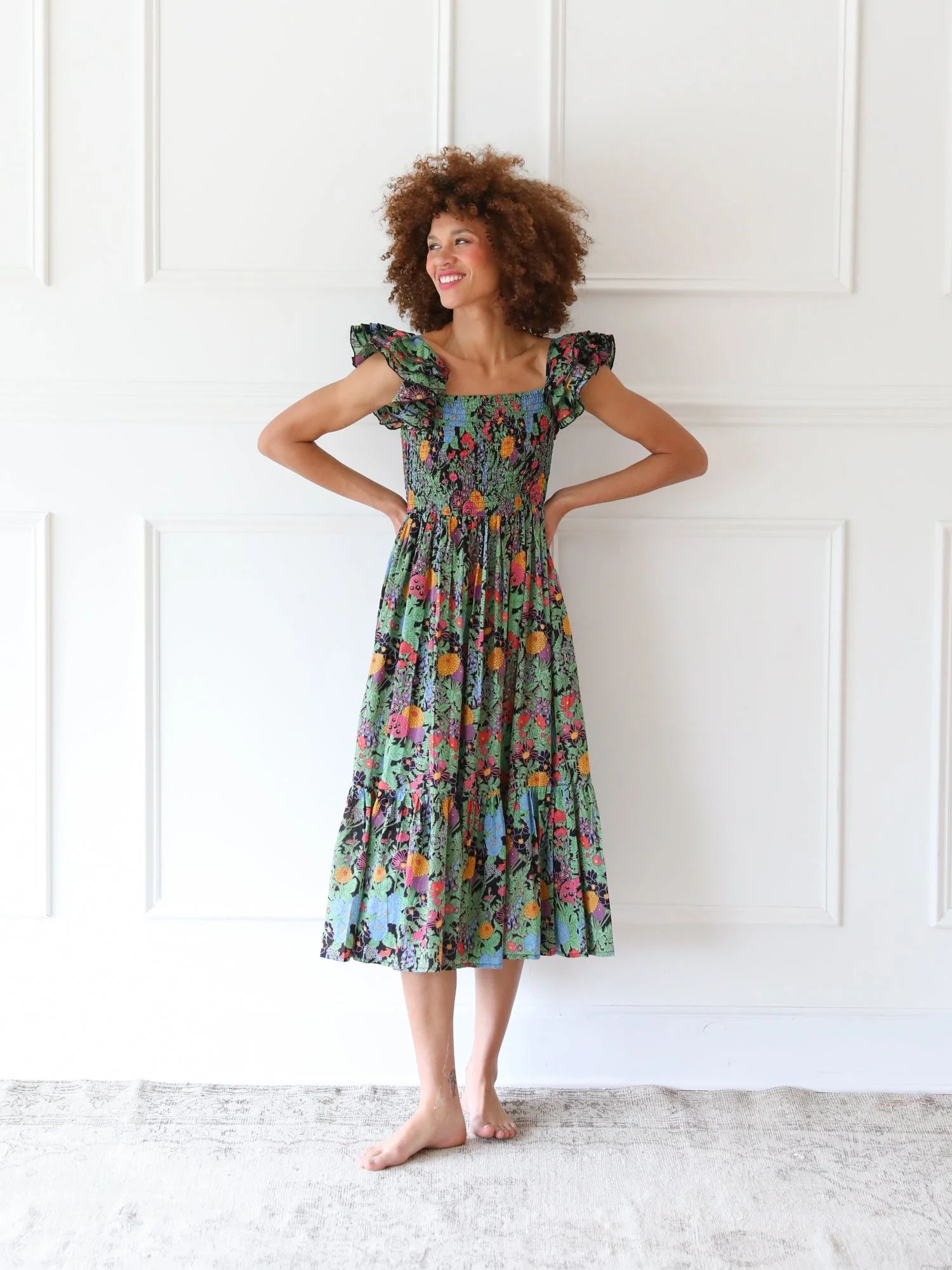 Shop Mille - Olympia Dress in Botanica | Mille