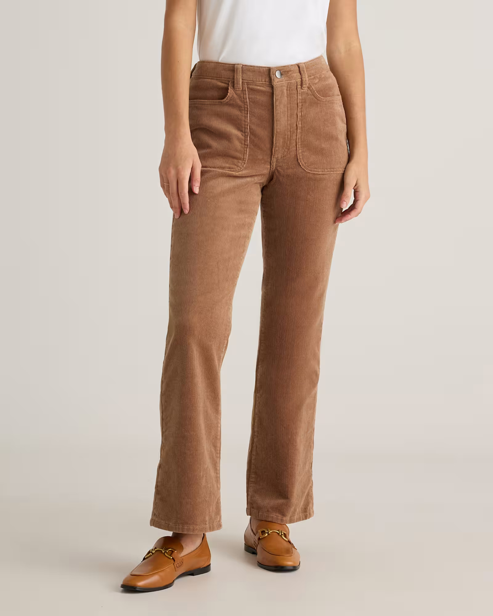 Organic Stretch Corduroy Flare Pants | Quince