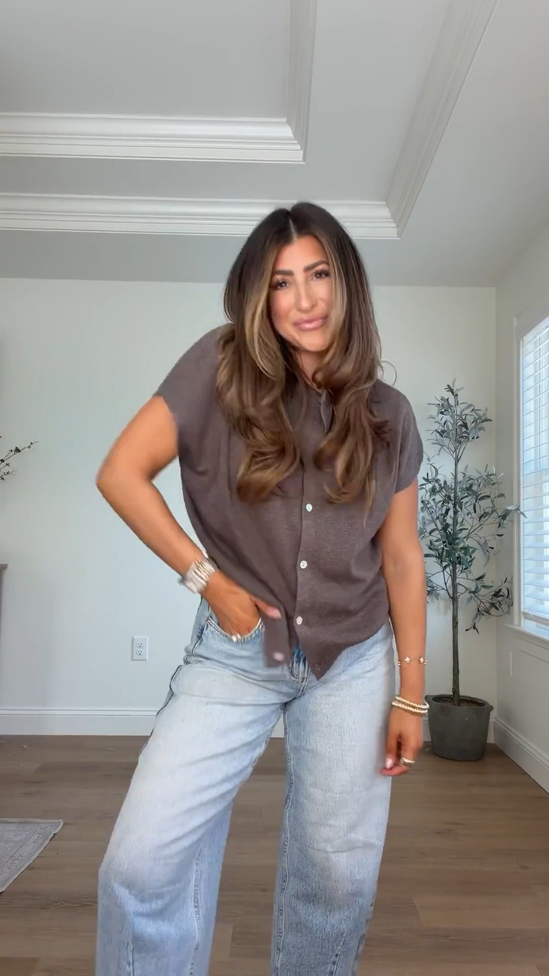 Wearing tts small. Best wash and fitting barrel jeans from Target now on sale! Xx 

#LTKootd #LTKmomlife #LTKSeasonal