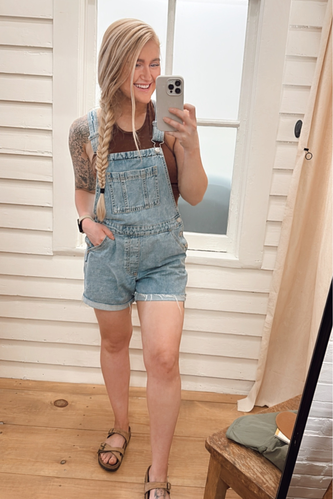 Casual Summer Outfits 🌿☀️@jen.winebarger 

Racerback Tank Staples: radlandsco.com size small 

Short onesie / overalls: 
Target, size 2 

Clogs: Birkenstock
 
Glasses: Zenni


Follow @jen.winebarger on insta + LTKit http://liketk.it/2Mk9p #liketkit

#LTKunder50 #LTKSeasonal #LTKstyletip