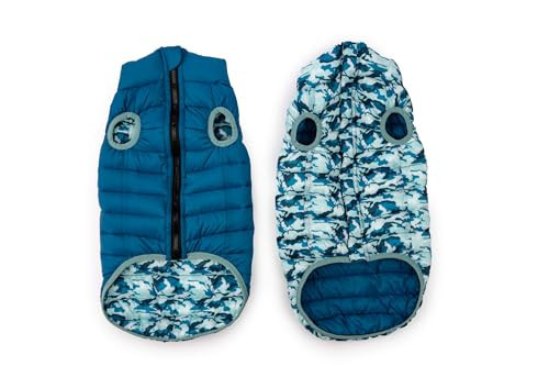 Winchester Pet Premium Reversible Dog Puffer Vest, Blue, Large | Amazon (US)