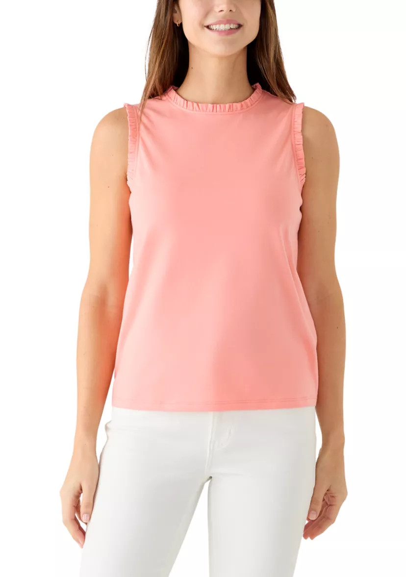 Women's Sleeveless Ruffle Tank Top | Belk