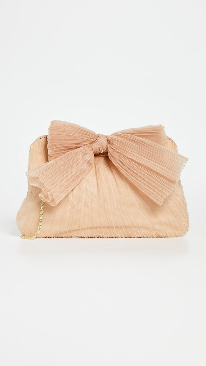 Rayne Pleated Frame Clutch with Bow | Shopbop