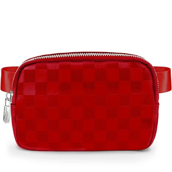 Dancour Checkered Belt Bag - Red Fanny Pack For Women - Crossbody Waist Bag - Walmart.com | Walmart (US)