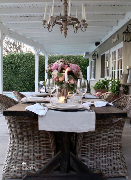 Dining outside is one of the best parts of summer, and our favorite wicker chairs are back in stock!

#homedecor #summerdecor #outdoordecor #outdoorfurniture 

#LTKHome #LTKSeasonal