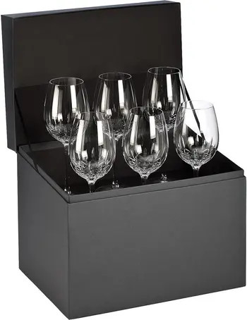 Lismore Essence Set of 6 Lead Crystal Wine Goblets | Nordstrom