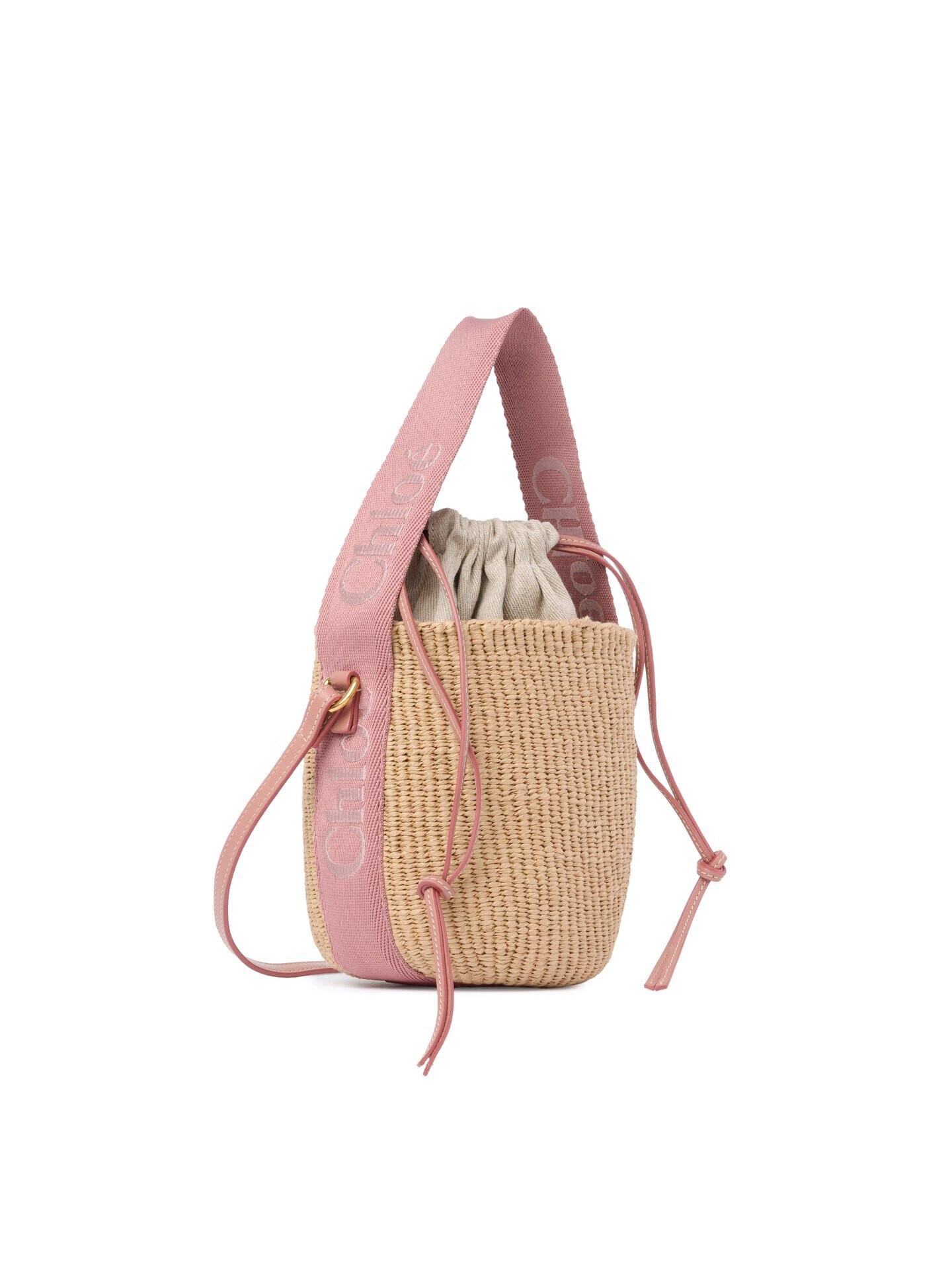 Small Woody basket in natural fibers | Chloe US