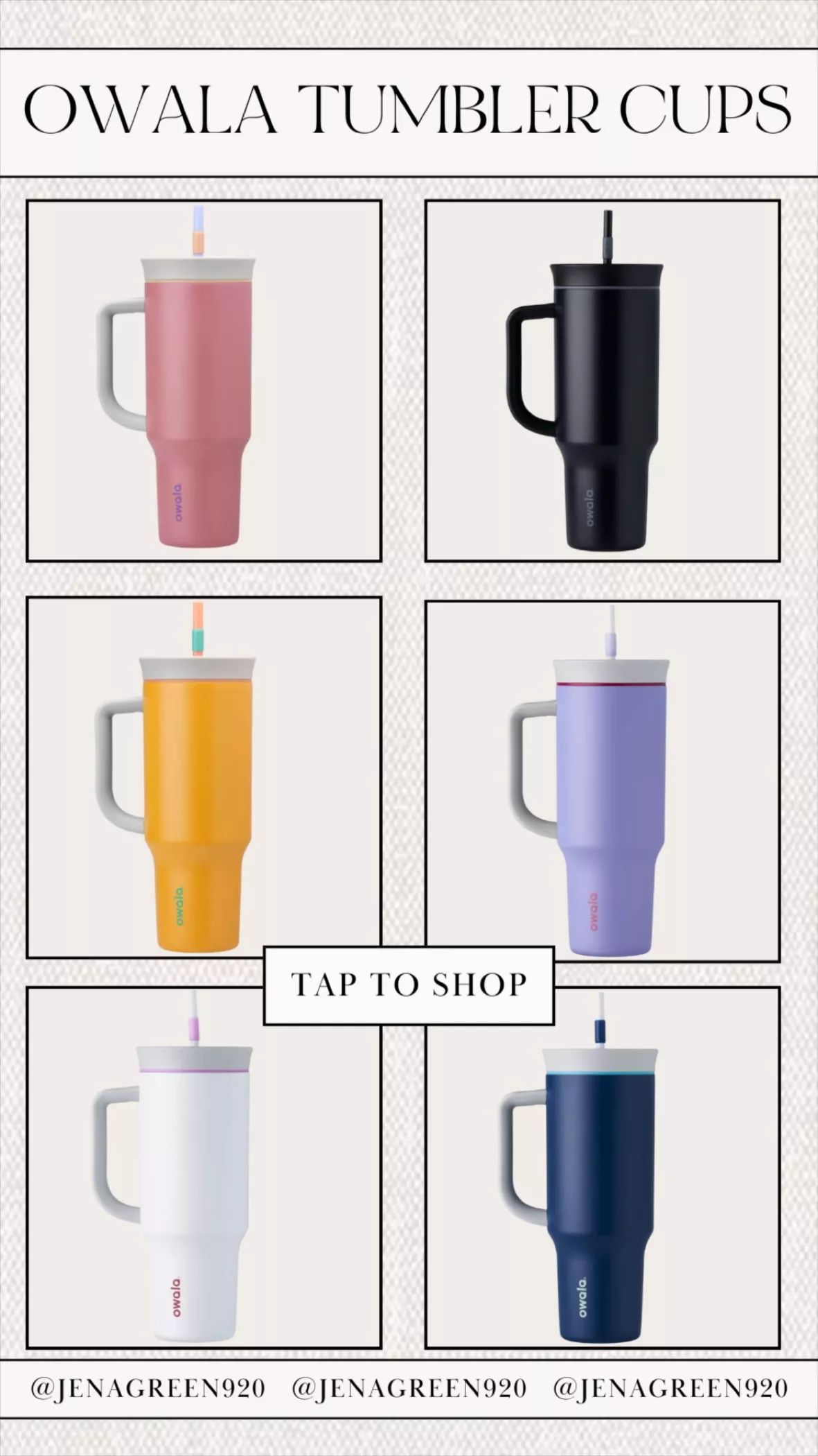 I should NOT be buying any drinkware, but when I saw this Owala tumble