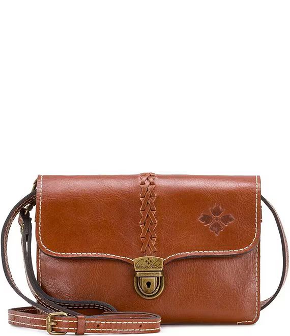 Heritage Collection Bianco Braided Leather Convertible Crossbody Bag | Dillard's