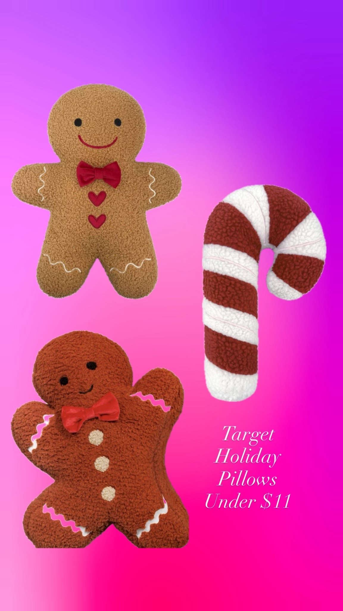 Target holiday pillows & birthday cards under $11 — daily edit cover from Found by Em