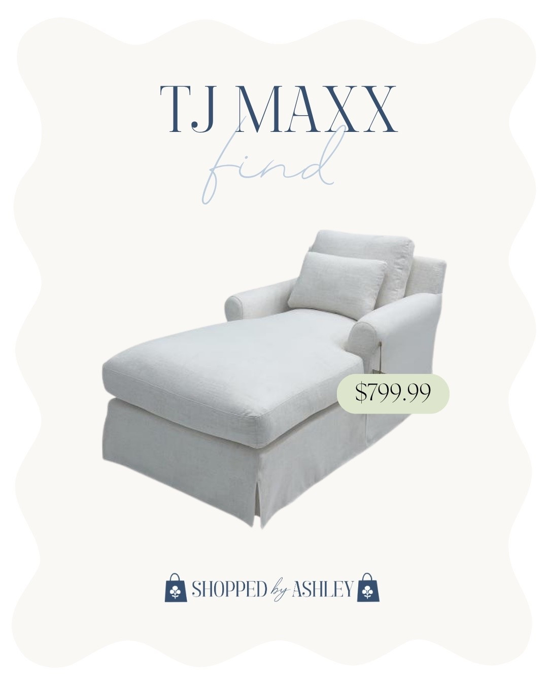 This chaise chair looks like Pottery Barn but it’s a fraction of the price at TJ Maxx! 

Designer look, rolled arm chair, classic style, Grandmillennial home, designer home, designer style

#LTKHome