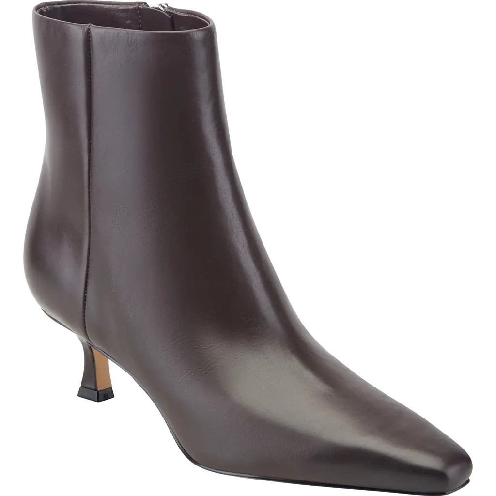 Marc Fisher LTD Kole Leather Bootie in Dark Brown at Nordstrom, Size 8.5 | Nordstrom