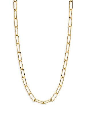 Gold Vermeil Paperclip Chain Necklace/20" | Saks Fifth Avenue OFF 5TH