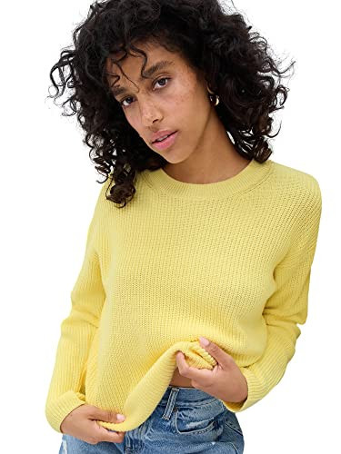 GAP Womens Textured Pullover Sweater Soft Yellow XXL | Amazon (US)